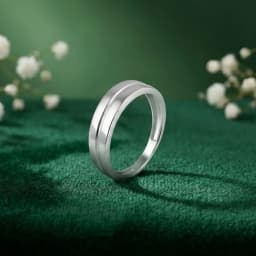 Parallel Silver Couple Ring