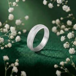 Classic Groove Silver Couple Ring