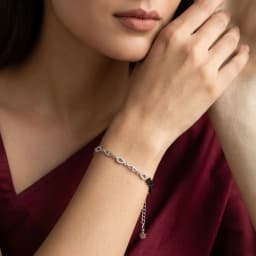 Stylish Silver Mangalsutra Bracelet