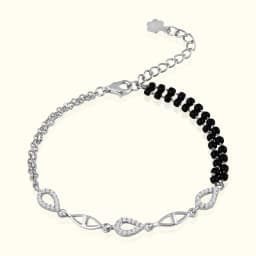 Stylish Silver Mangalsutra Bracelet