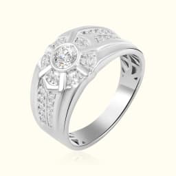 Regal Crown Silver Ring