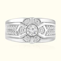 Regal Crown Silver Ring