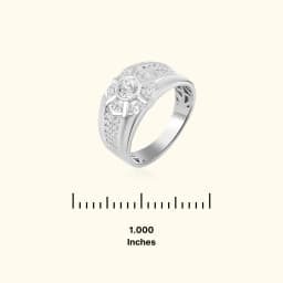 Regal Crown Silver Ring