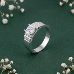 Prestige Silver Solitaire Ring