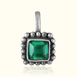 Emerald Orb Silver Press Nath