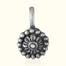 Vintage Blossom Silver Press Nath