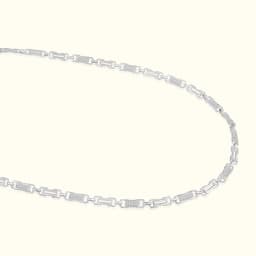 Minimalist Geometric Silver Chain