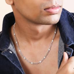 Round Link Silver Chain