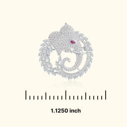 Lucky Elephant Silver Brooch