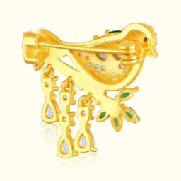 Royal Songbird Charm Silver Brooch