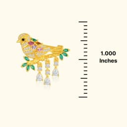 Royal Songbird Charm Silver Brooch
