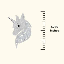 Silver Mystic Unicorn Brooch