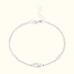 Serene Link Silver Bracelet