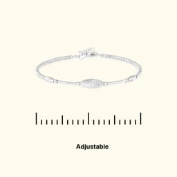 Serene Link Silver Bracelet