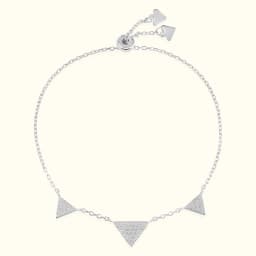 Trinity Charm 92.5 Silver Bracelet