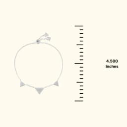 Trinity Charm 92.5 Silver Bracelet