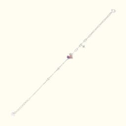 Pixel Heart 92.5 Silver Bracelet