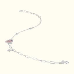 Pixel Heart 92.5 Silver Bracelet