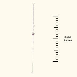 Pixel Heart 92.5 Silver Bracelet
