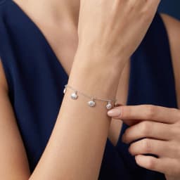 Shell Charm 92.5 Silver Bracelet