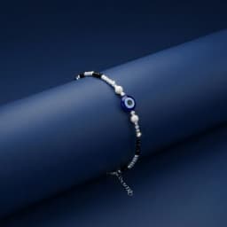 Evil Eye Silver Band-Bracelet