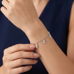 Serenity Charms Silver Bracelet