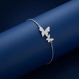 Radiant Butterfly Silver Bracelet
