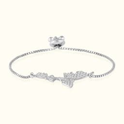 Radiant Butterfly Silver Bracelet