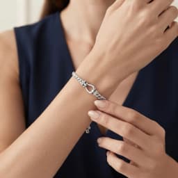 Classic Connections Silver Chain Bracelet.