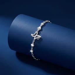 Vine Silver Chain Bracelet
