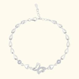 Vine Silver Chain Bracelet