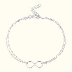 Silver Baby Infinity Bracelet