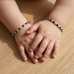 Classic Black Bead Baby Nazariya