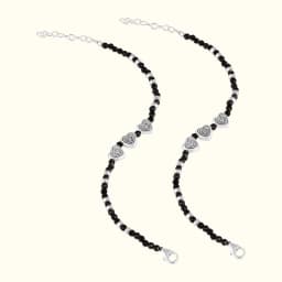 Silver Heart Charm Baby Bracelet