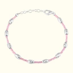 Pastel Pink Beaded Baby Bracelet