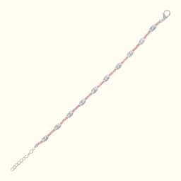 Pastel Pink Beaded Baby Bracelet