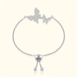 Baby Radiant Butterfly Silver Bracelet