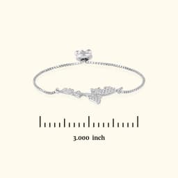 Baby Radiant Butterfly Silver Bracelet