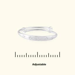 Little Star Silver Baby Bangles