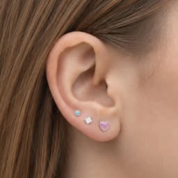 Sterling Silver Earrings Set of Three Pairs