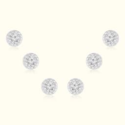 Sterling Silver Milgrain Earrings Set of Three