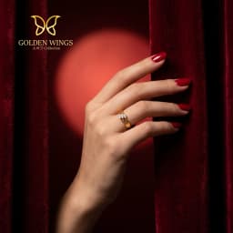 9CT Gold Three Line Ring