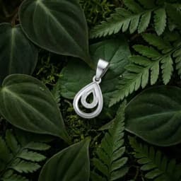 Silver Double Teardrop Locket