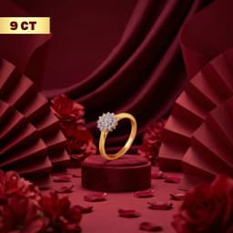 9CT Floral Ring