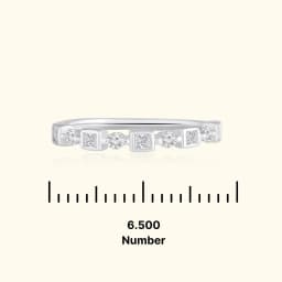 Silver Geometric Stackable Ring
