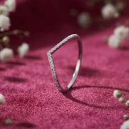 Silver V-Shape Ring