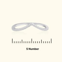 Silver V-Shape Ring