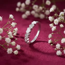 Sterling Silver Stackable Heart Ring
