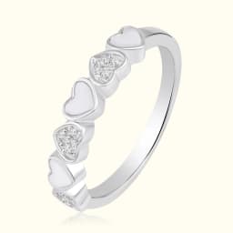 Sterling Silver Stackable Heart Ring