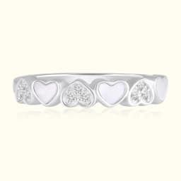 Sterling Silver Stackable Heart Ring